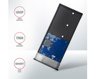 AXAGON EEM2-SG2 Obudowa zewnętrzna aluminiowa bezśrubowa USB-C 3.2 Gen 2 M.2 NVMe & SATA SSD + USB-A - USB-C redukcja - 1353424 - zdjęcie 5